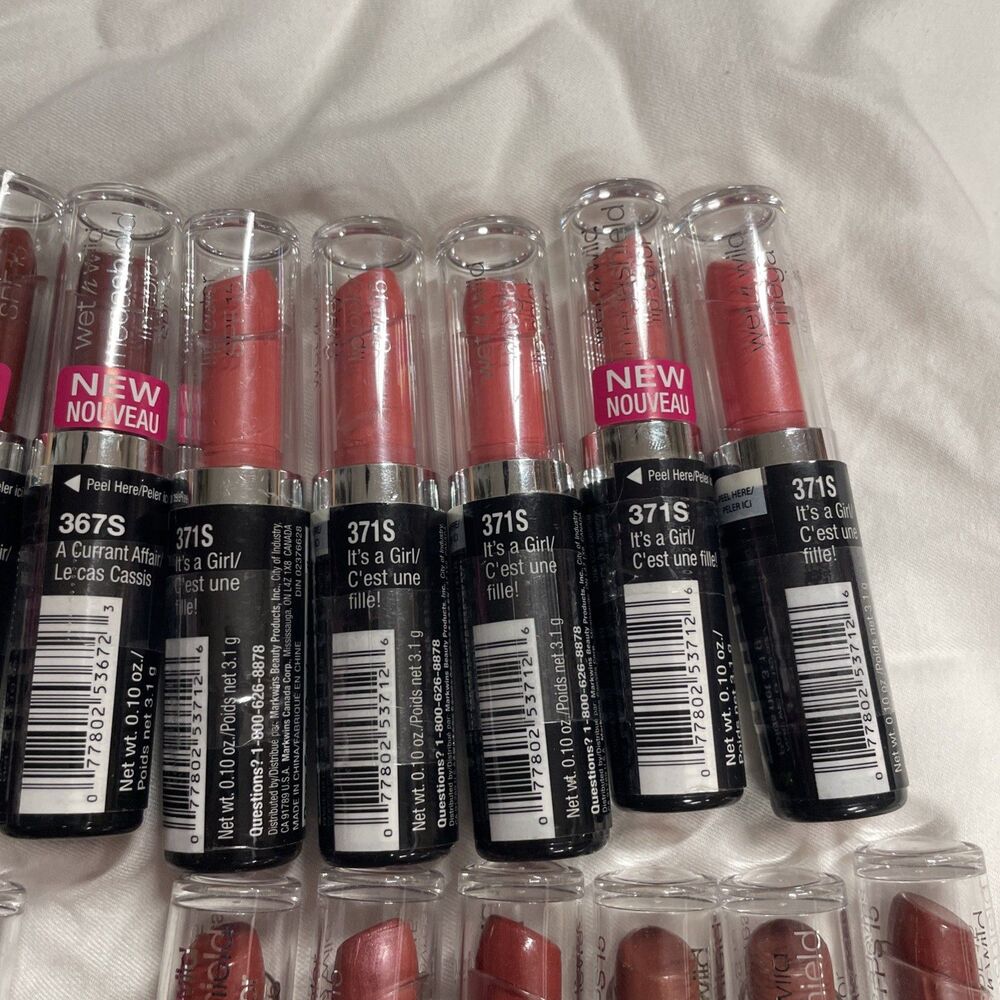 Lot Of 20 Wet N Wild MEGA SHIELD Lip Color NOS Pink Currant Birthday Variety - Picture 3 of 7